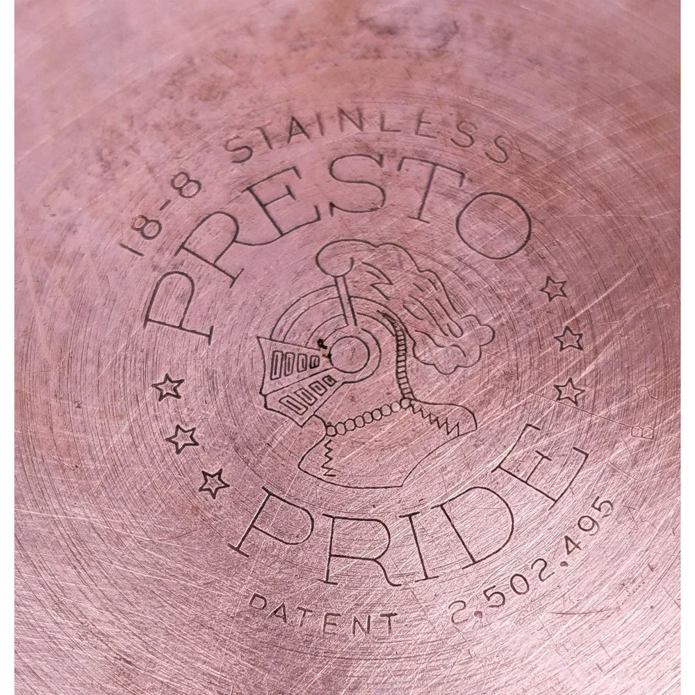 1950's Presto Pride Copper Bottom Pan/skillet Saute 9 Inch With Lid 2 Handle VTG